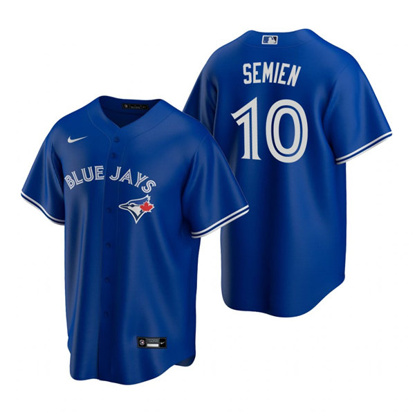 Men's Toronto Blue Jays #10 Marcus Semien Nike Royal Cool Base Jersey